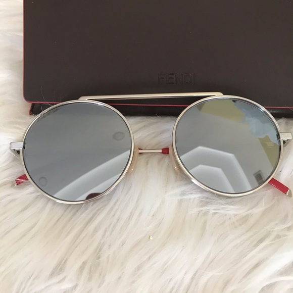 Fendi Accessories - Authentic Fendi 54 mm Palladium Sunglasses